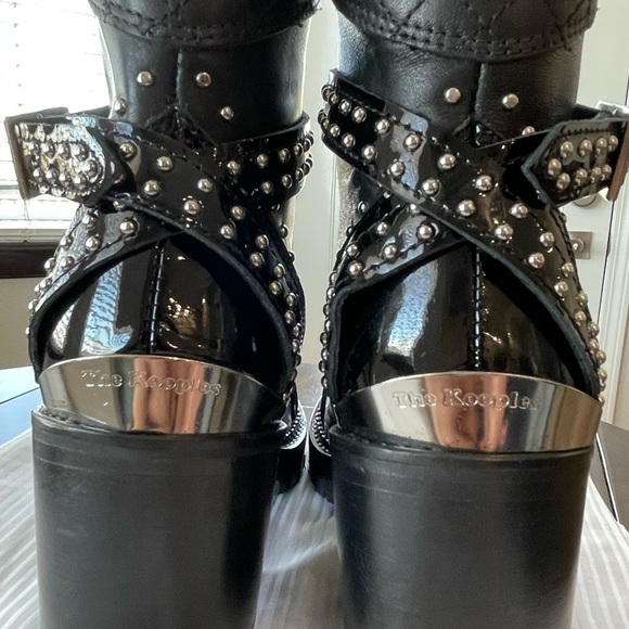 The Kooples. Studded accents leather combat boots. NWOT. Black. Never worn! - Picture 9 of 11